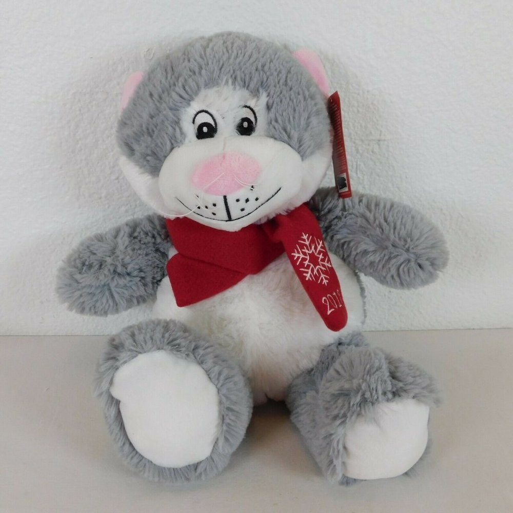 Petsmart Lucky The Cat Plush Squeaky Collectable Stuffed Animal Dog Toy 2018